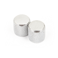 Fender Telecaster®/Precision Bass® Knobs, Knurled Chrome ((2))