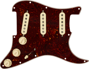 Fender Pre-Wired Strat Pickguard, Fat 50s SSS, 11 Hole PG