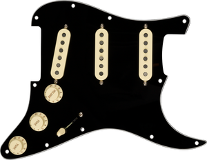 Fender Pre-Wired Strat Pickguard, Fat 50s SSS, 11 Hole PG