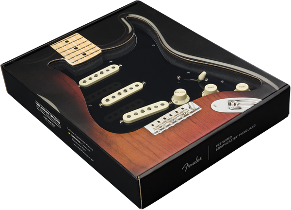 Fender Pre-Wired Strat Pickguard, Texas Special SSS, 11 Hole PG