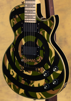 2011 Epiphone Zakk Wylde Bullseye Camo Les Paul Custom w/ Case