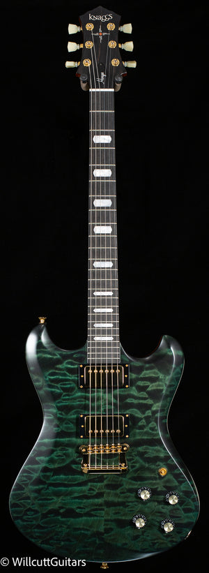 Knaggs Influence Honga Forest Green w/T1 Quilt top (115)