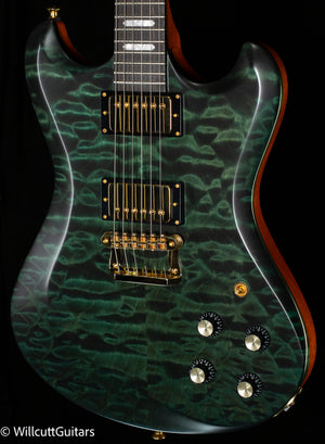 Knaggs Influence Honga Forest Green w/T1 Quilt top (115)