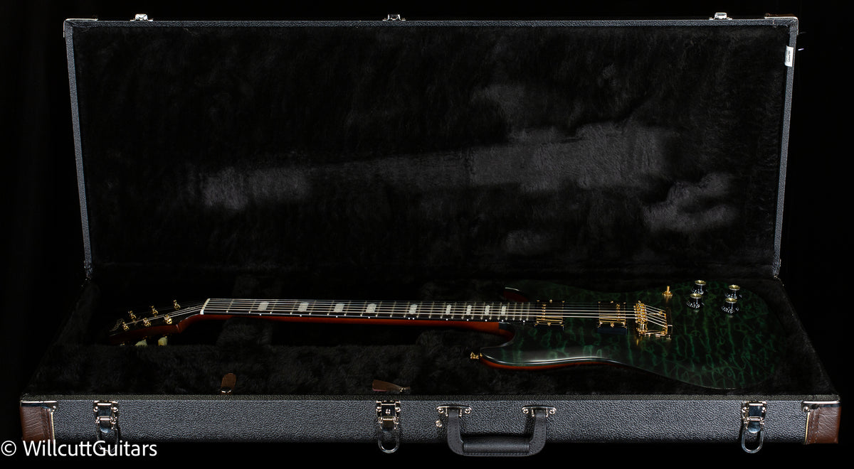 Knaggs Influence Honga Forest Green w/T1 Quilt top (115)