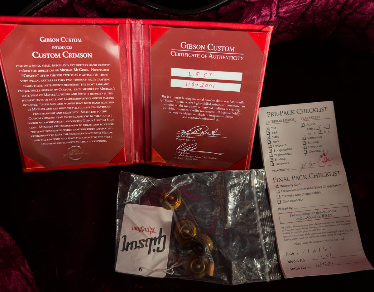 2012 Gibson Custom Crimson L5-CT Cherry