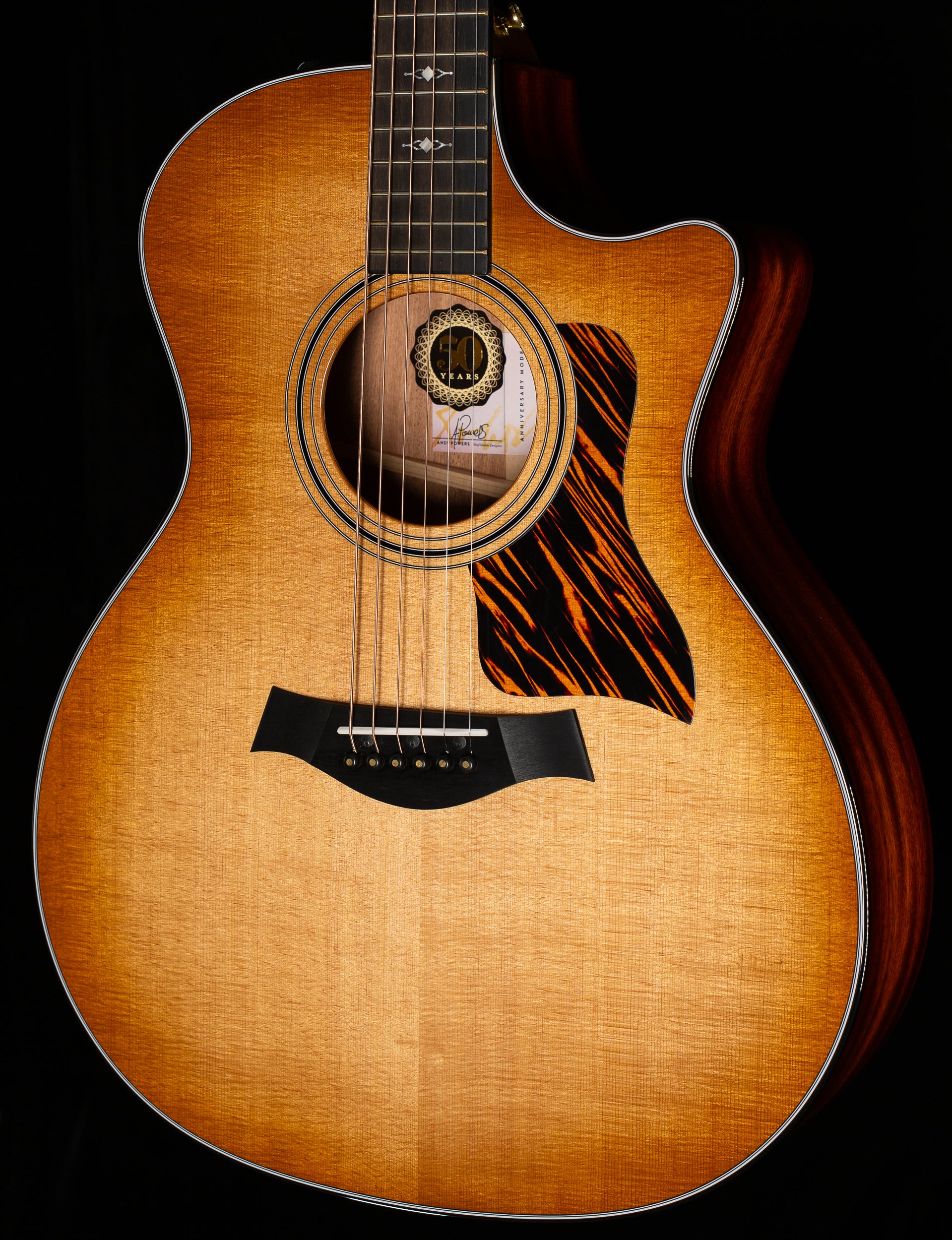 taylor 314ce tobacco burst 50th Anniversary Builder's Edition LTD Kona Guitar 4096 Class bolsters the sustain and volume to offer players a more dynamic voice to explore Taylor 50th Anniversary Builder's Edition