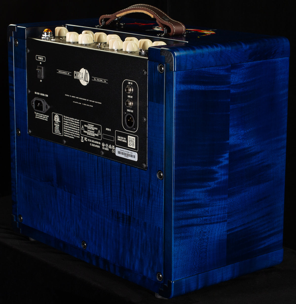 Taylor 2025 Custom #41 Koi C17e Acoustic-electric Guitar &amp; Circa 74 Koi Amp Bundle, Living Jewel Blue (074)