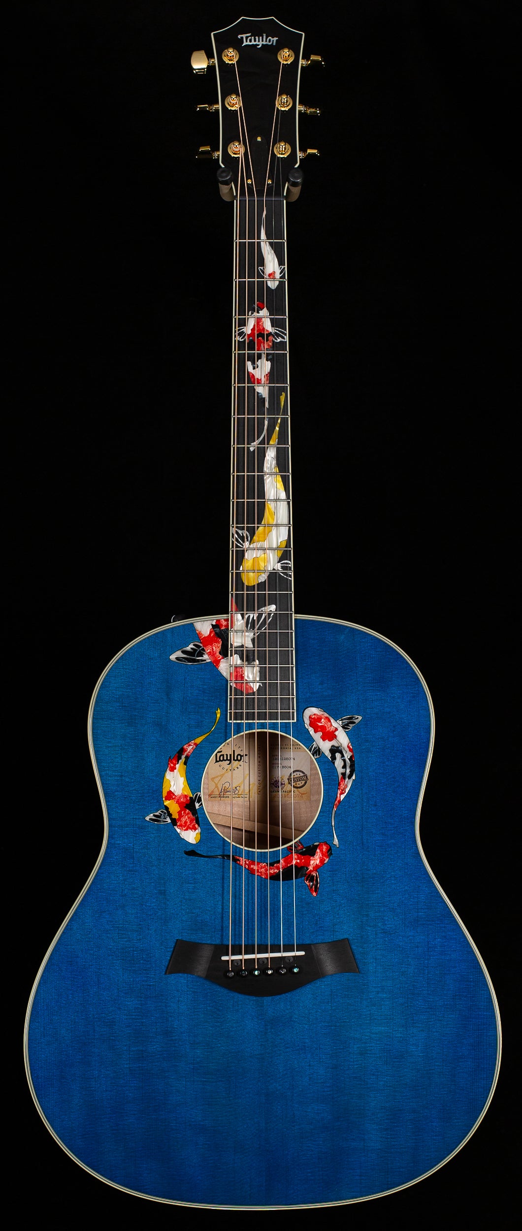 Taylor 2025 Custom #41 Koi C17e Acoustic-electric Guitar &amp; Circa 74 Koi Amp Bundle, Living Jewel Blue (074)