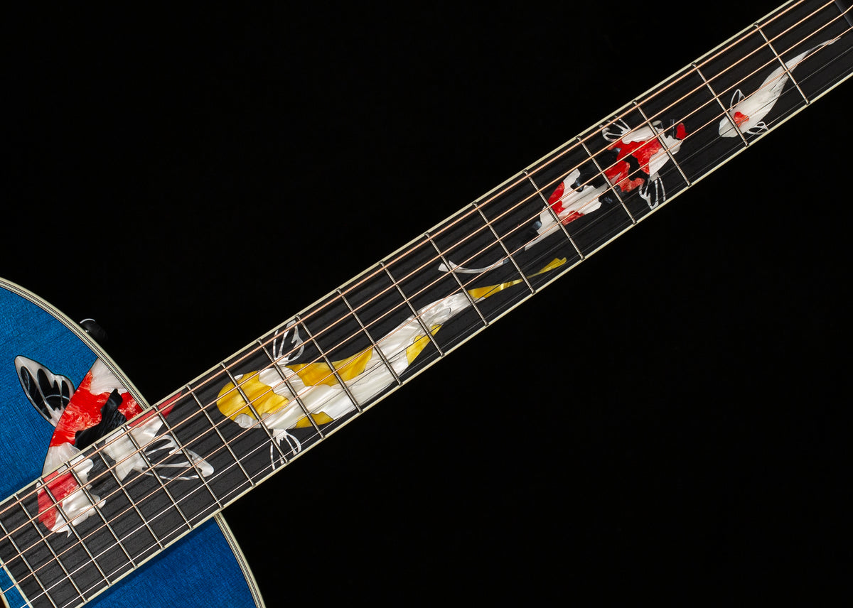 Taylor 2025 Custom #41 Koi C17e Acoustic-electric Guitar &amp; Circa 74 Koi Amp Bundle, Living Jewel Blue (074)