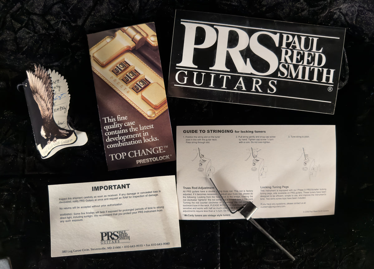 2007 PRS McCarty Soapbar Whale Blue Artist Package