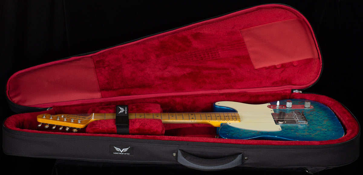 Underwood Guitars E Style Blue Flower