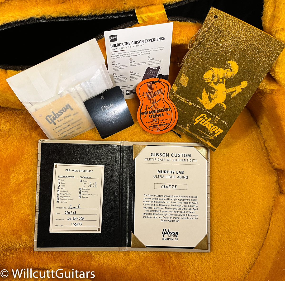 Gibson Custom Shop 1964 ES-335 Reissue Murphy Lab Ultra Light Aged 60s Cherry (873)