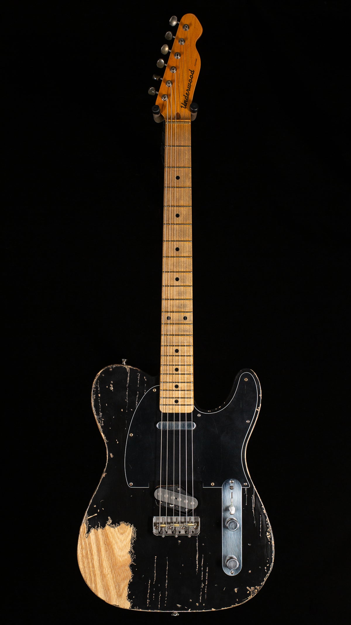 Underwood Guitars T-Style 50s Heavy Relic Black (133)