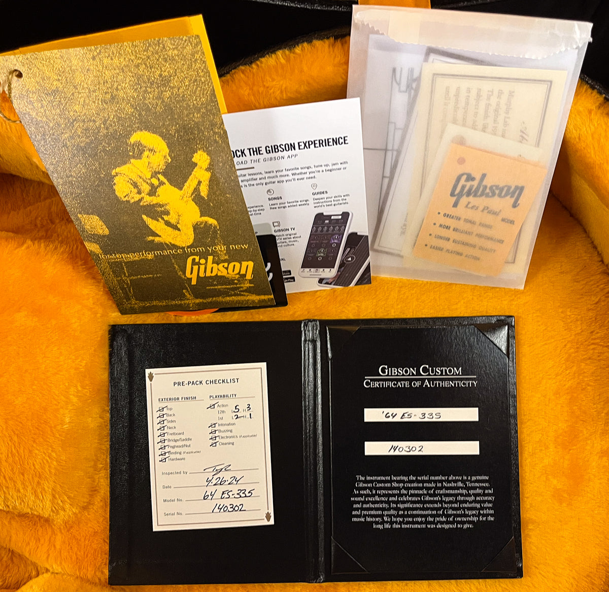 Gibson Custom Shop 1964 ES-335 Reissue VOS Sparkling Burgundy M2M (302)