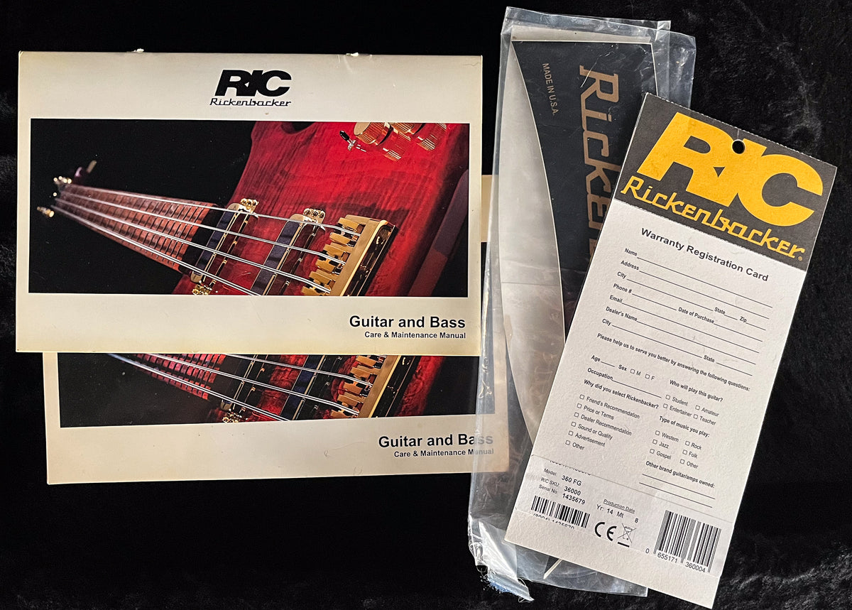 2014 Rickenbacker 360 Fireglo w/ Upgraded Toaster Pickups