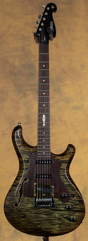 2024 Knaggs Larry Mitchell Severn LM Hollowbody GreenBurst