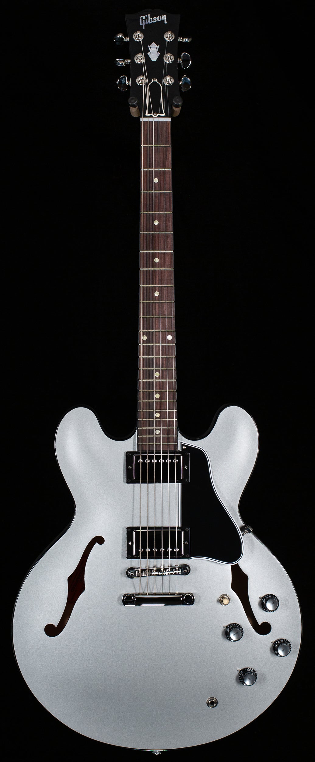 Gibson Custom Shop Dealer Select 1961 ES-335 Silver Ebony w/ Stinger Gloss (064)