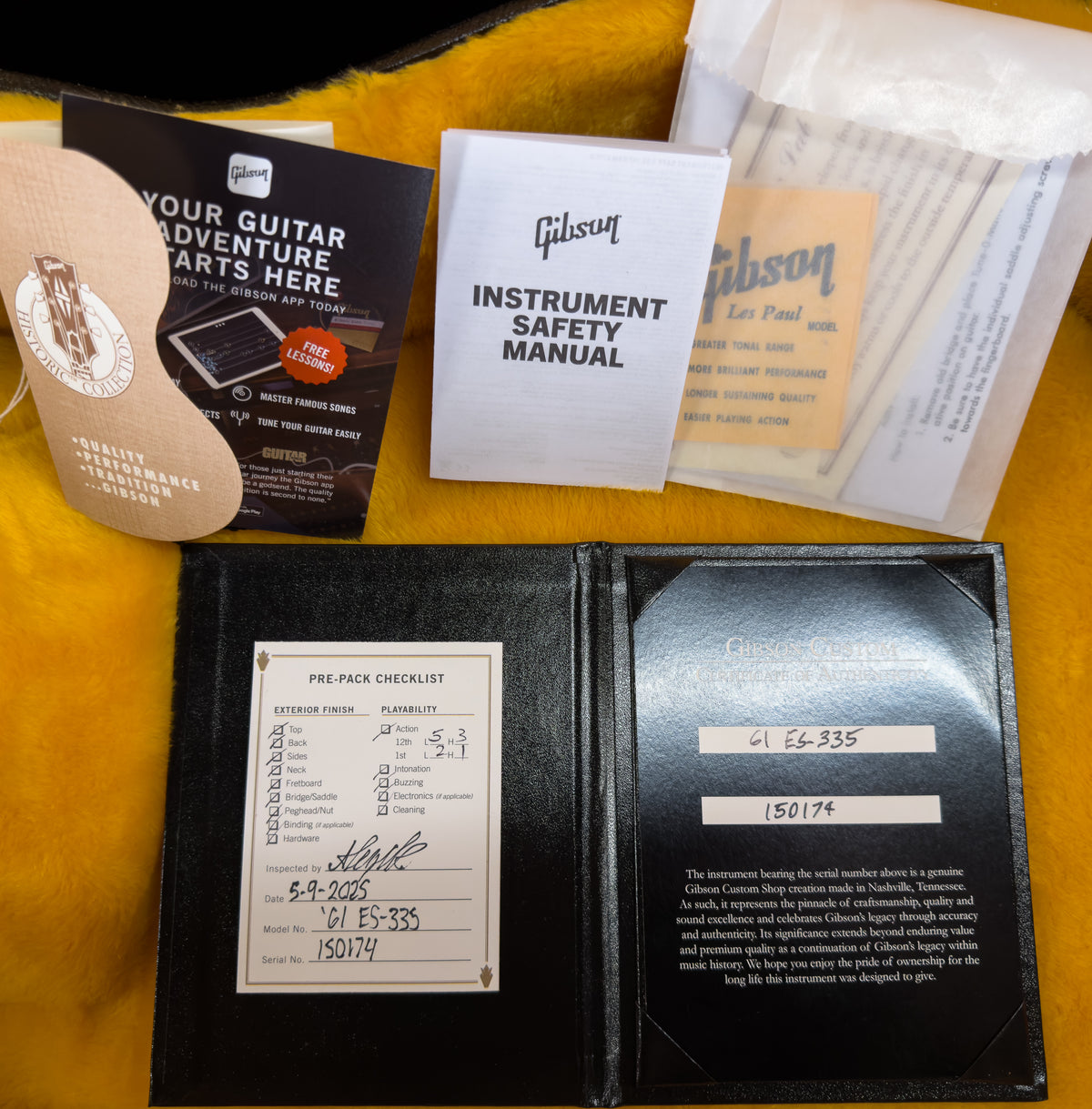 Gibson Custom Shop 1961 ES-335 Reissue VOS Vintage Burst (174)