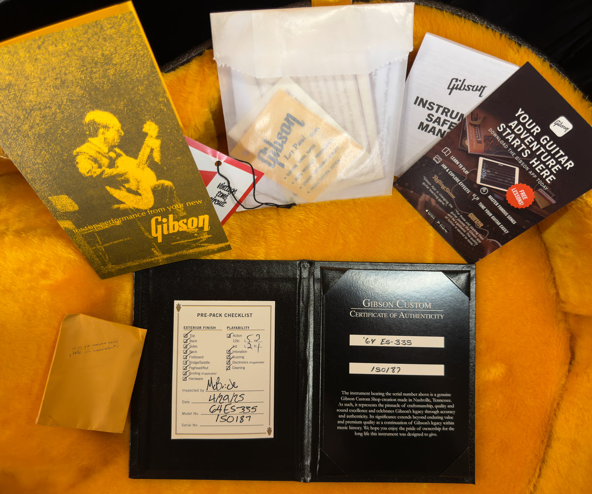 Gibson Custom Shop 1964 ES-335 Reissue VOS Vintage Sunburst  (187)