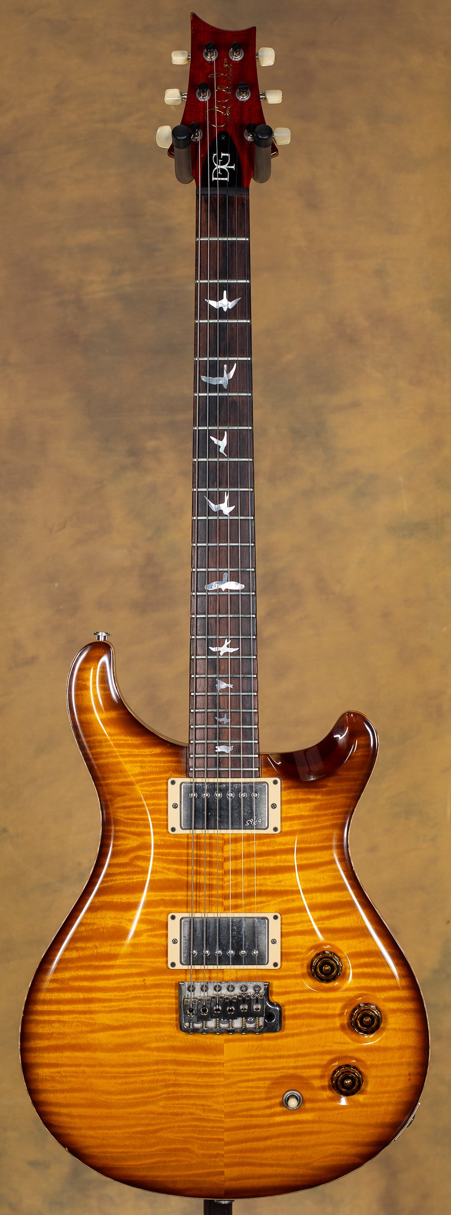 2010 PRS Wood Library DGT McCarty Smokeburst Brazilian Fingerboard Private Stock Top