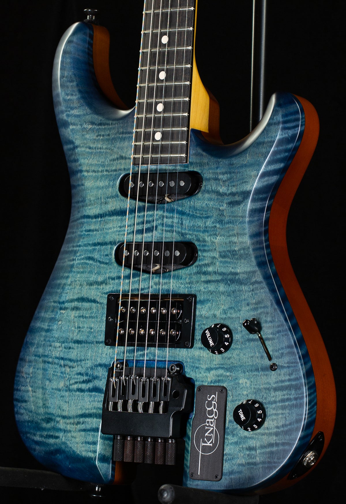 Knaggs Severn H HSS Headless Blue Marlin T2 Maple Top (620)