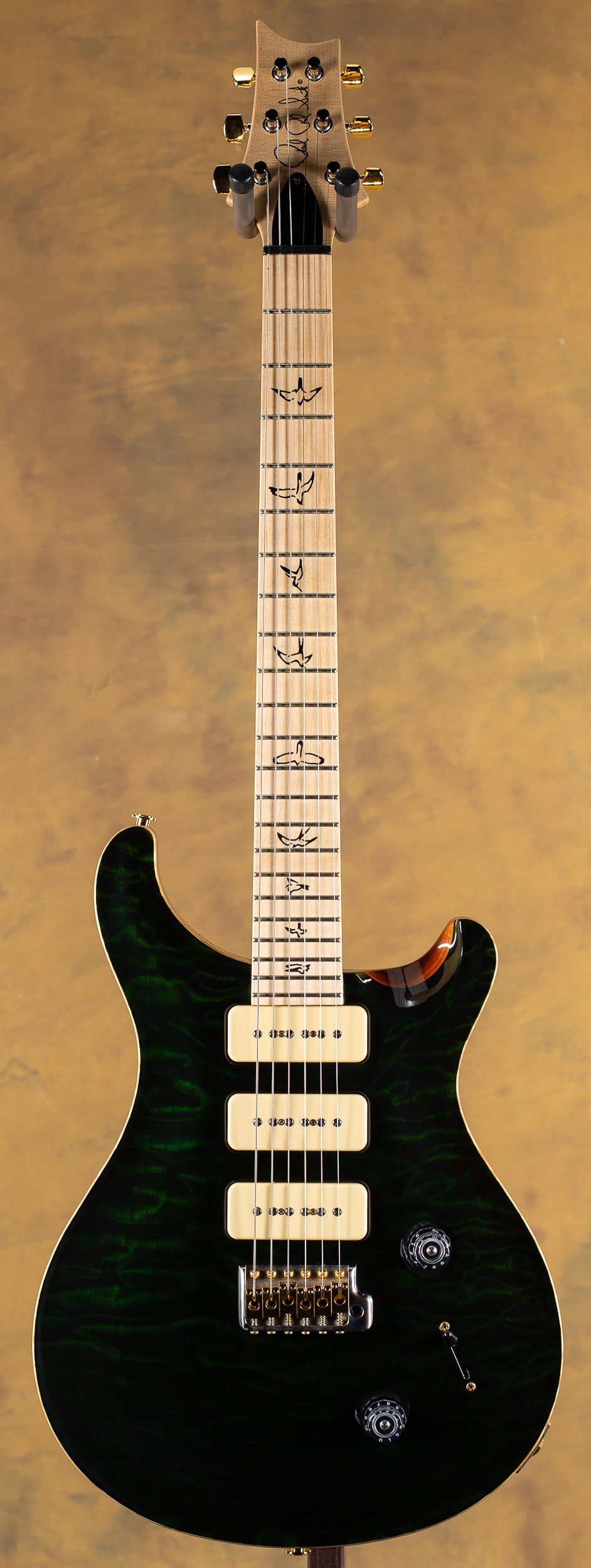 2010 PRS Custom 22 Soapbar Evergreen Quilted 10 Top