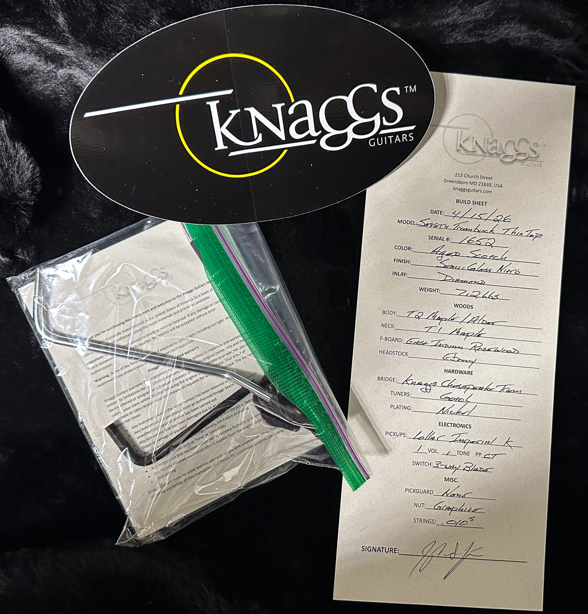 Knaggs Chesapeake Severn Trembuck Thin Top Aged Scotch (652)