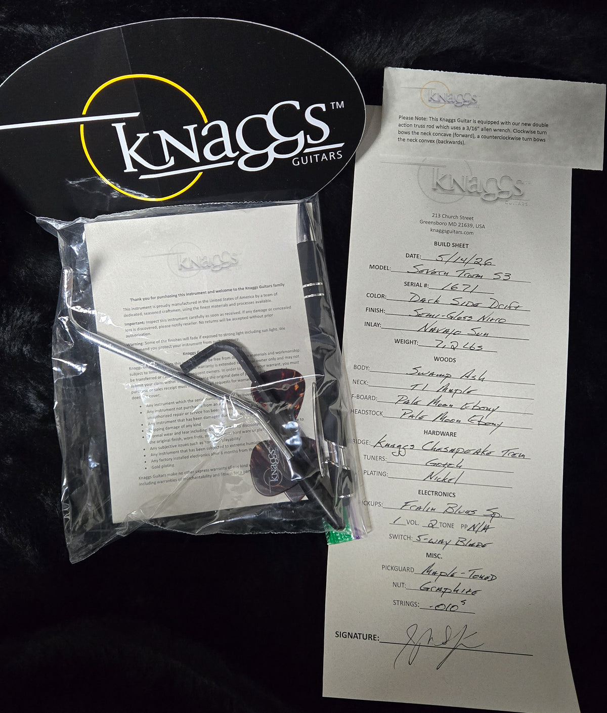 Knaggs Chesapeake Severn Trem SSS Dark Side Drift (671)