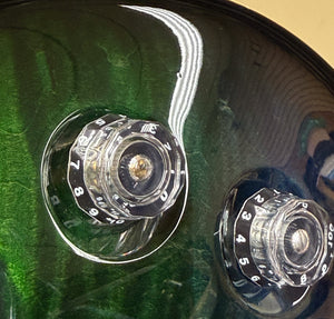 2012 PRS DGT Custom Color Blue Green Fade 10 Top Birds