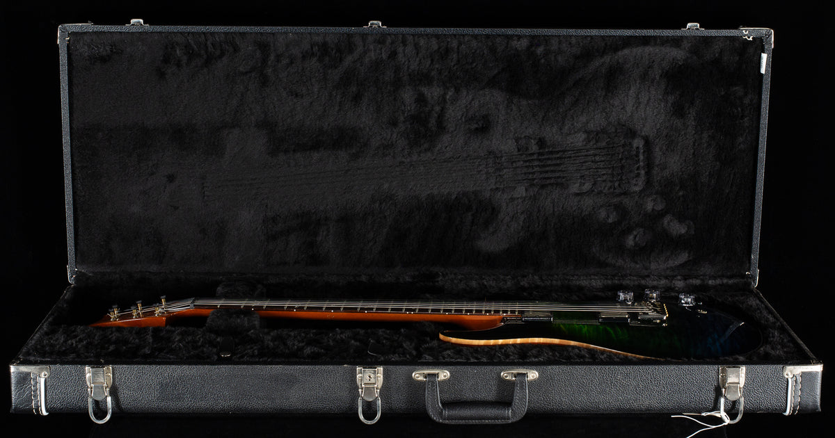 2012 PRS DGT Custom Color Blue Green Fade 10 Top Birds