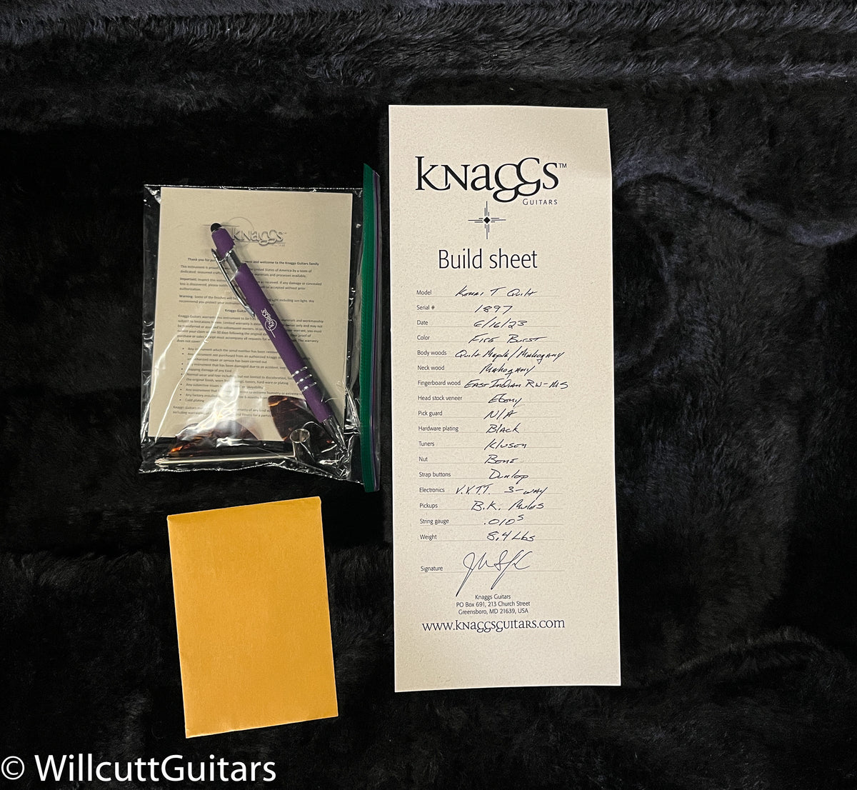 Knaggs Influence Kenai T FireBurst - w/T1 Quilt top (897)