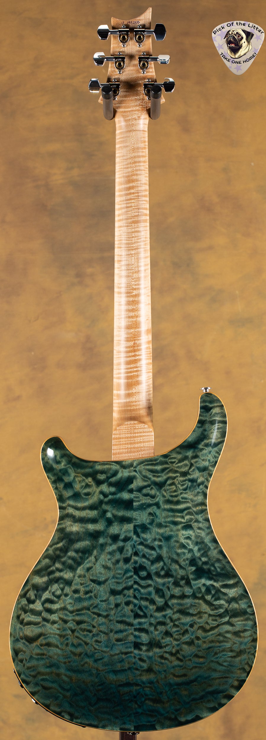 2012 PRS Wood Library Hollowbody II Piezo Trampas Green Quilt