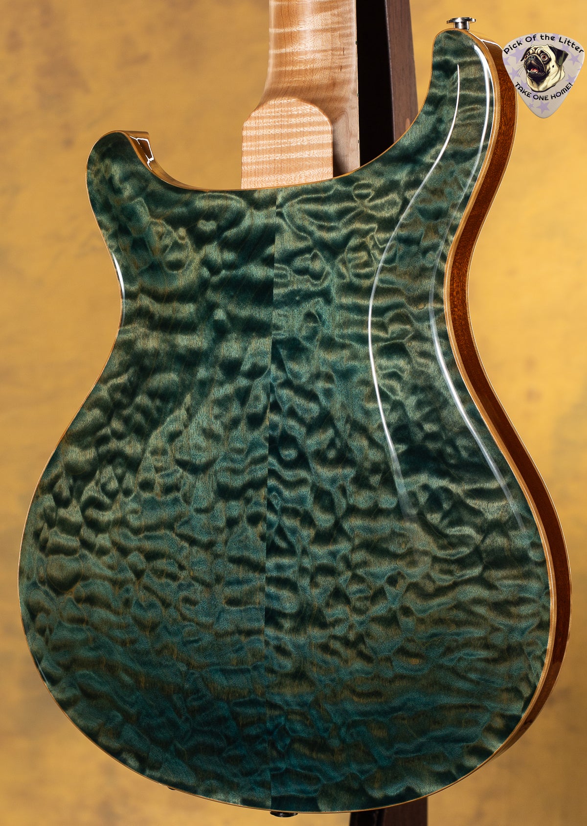 2012 PRS Wood Library Hollowbody II Piezo Trampas Green Quilt