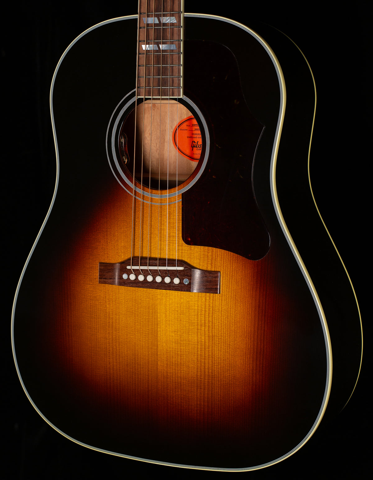 Gibson Custom Shop Willcutt Exclusive Southern Jumbo Original Vintage Sunburst Red Spruce Top (072)