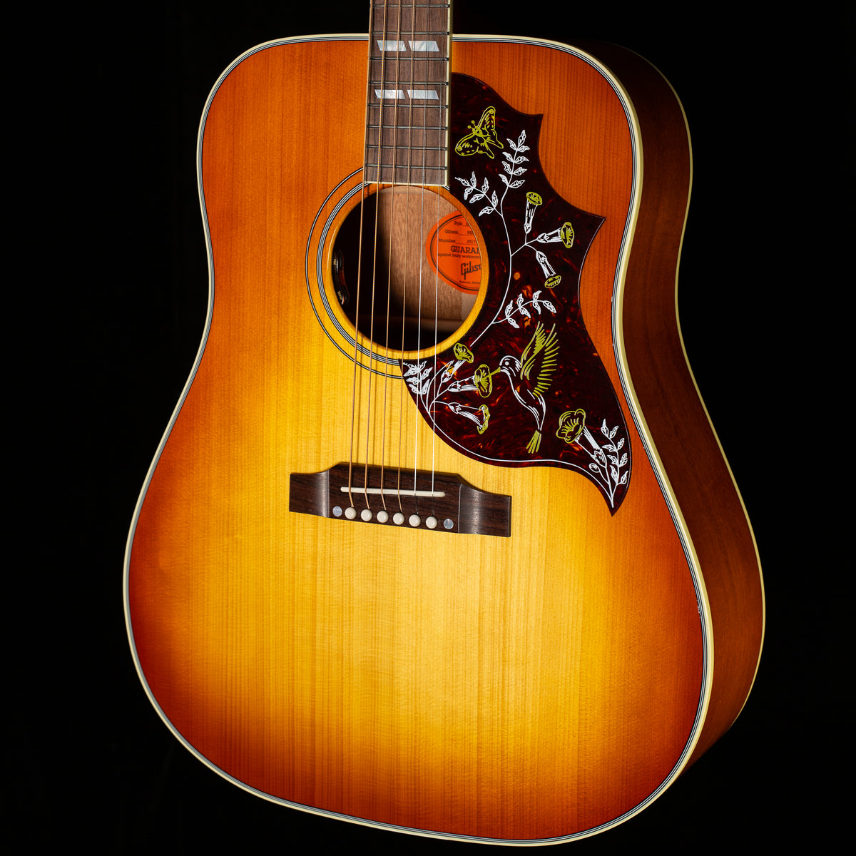 Gibson Custom Shop Willcutt Exclusive Hummingbird Original Heritage Cherry Sunburst Red Spruce Top (032)