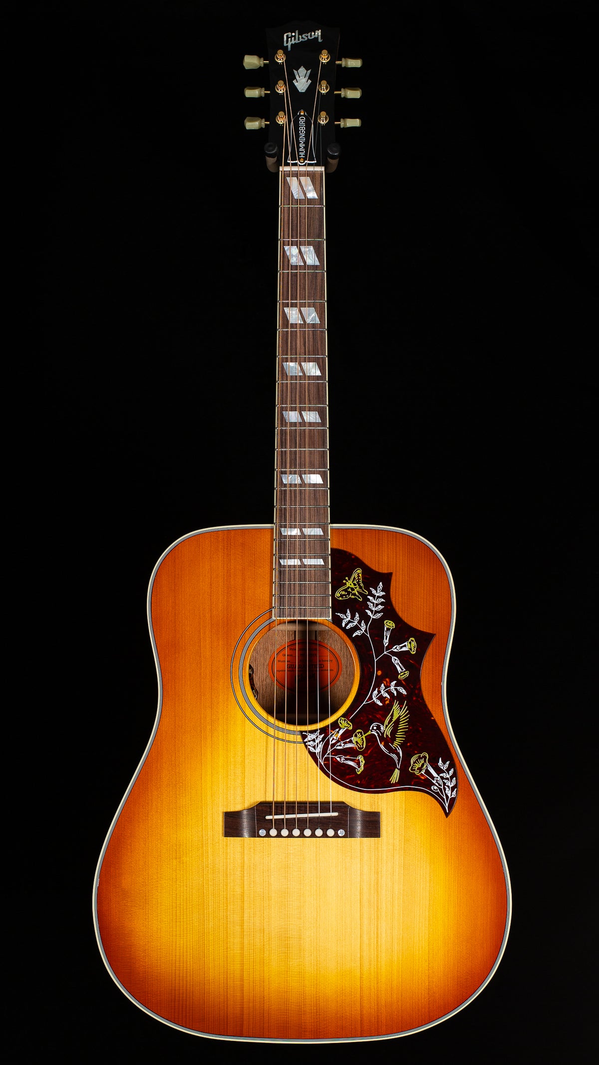 Gibson Custom Shop Willcutt Exclusive Hummingbird Original Heritage Cherry Sunburst Red Spruce Top (032)