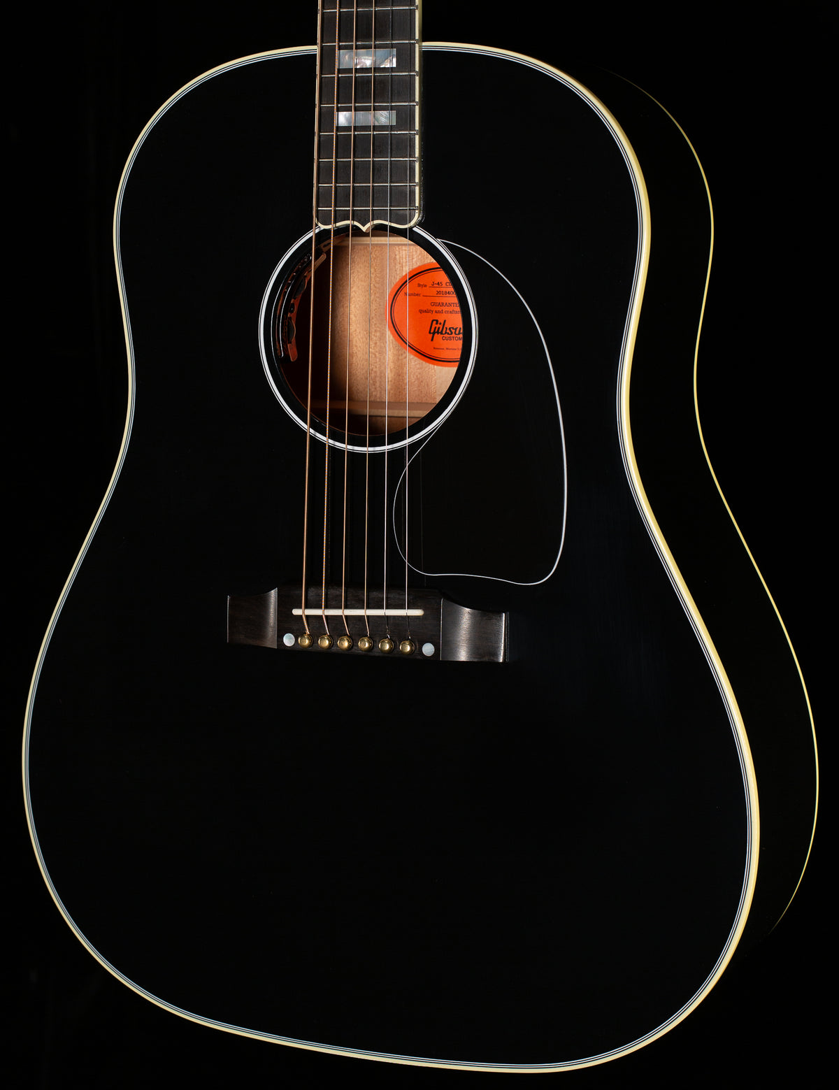 Gibson J-45 Custom Ebony (003)