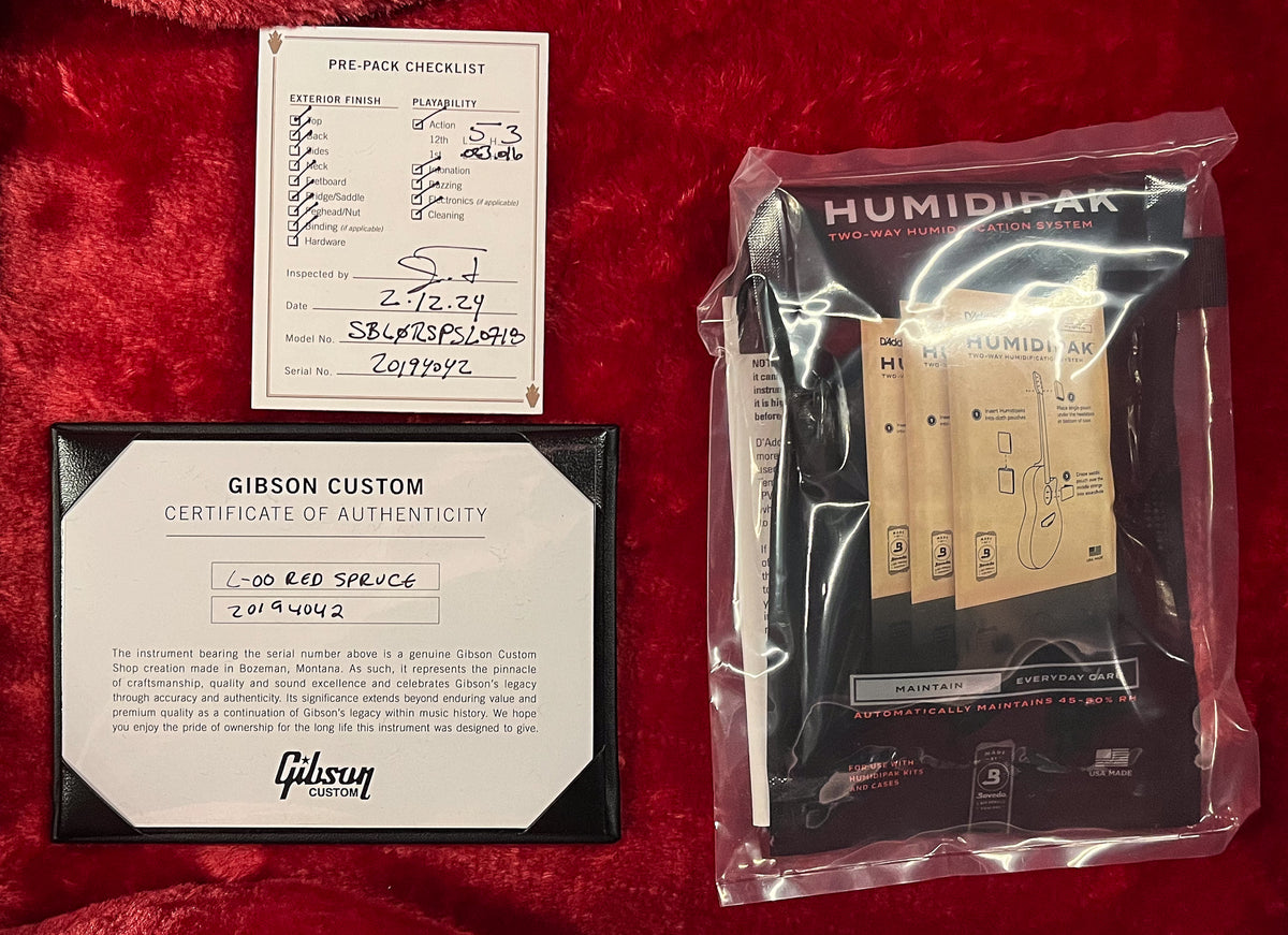 Gibson Custom Shop Willcutt Exclusive L-00 Original Vintage Sunburst Red Spruce (042)