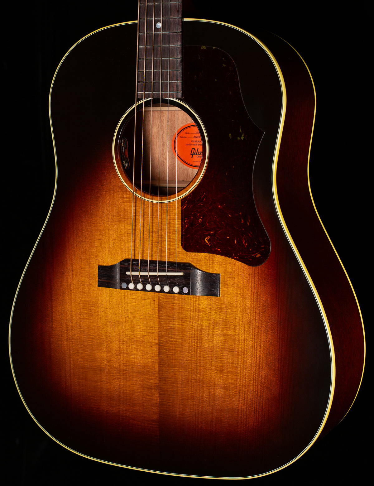 Gibson Custom Shop Willcutt Exclusive 50's J-45 Vintage Sunburst Thermally Aged Red Spruce (087)