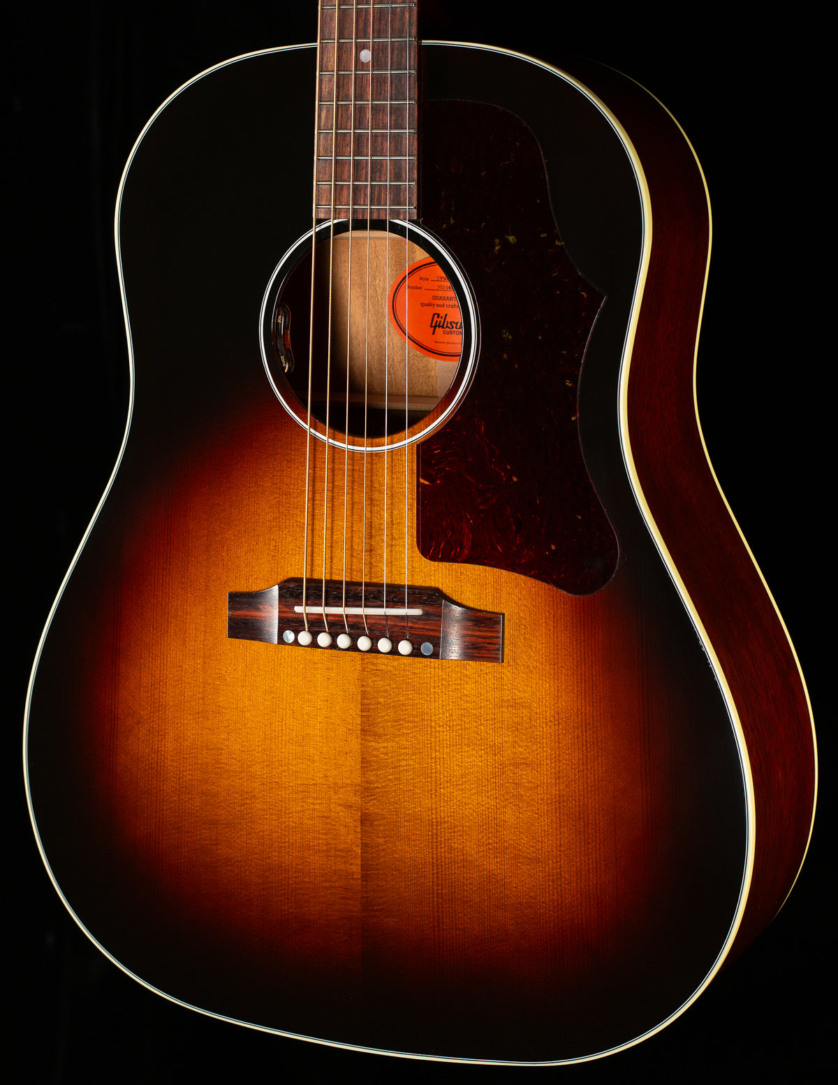Gibson Custom Shop Willcutt Exclusive 50&#39;s J-45 Vintage Sunburst Thermally Aged Red Spruce (073)