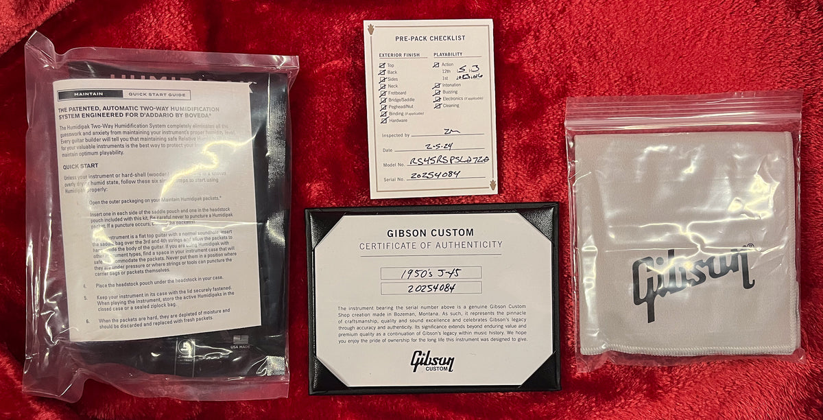 Gibson Custom Shop Willcutt Exclusive 50&#39;s J-45 Vintage Sunburst Red Spruce (084)