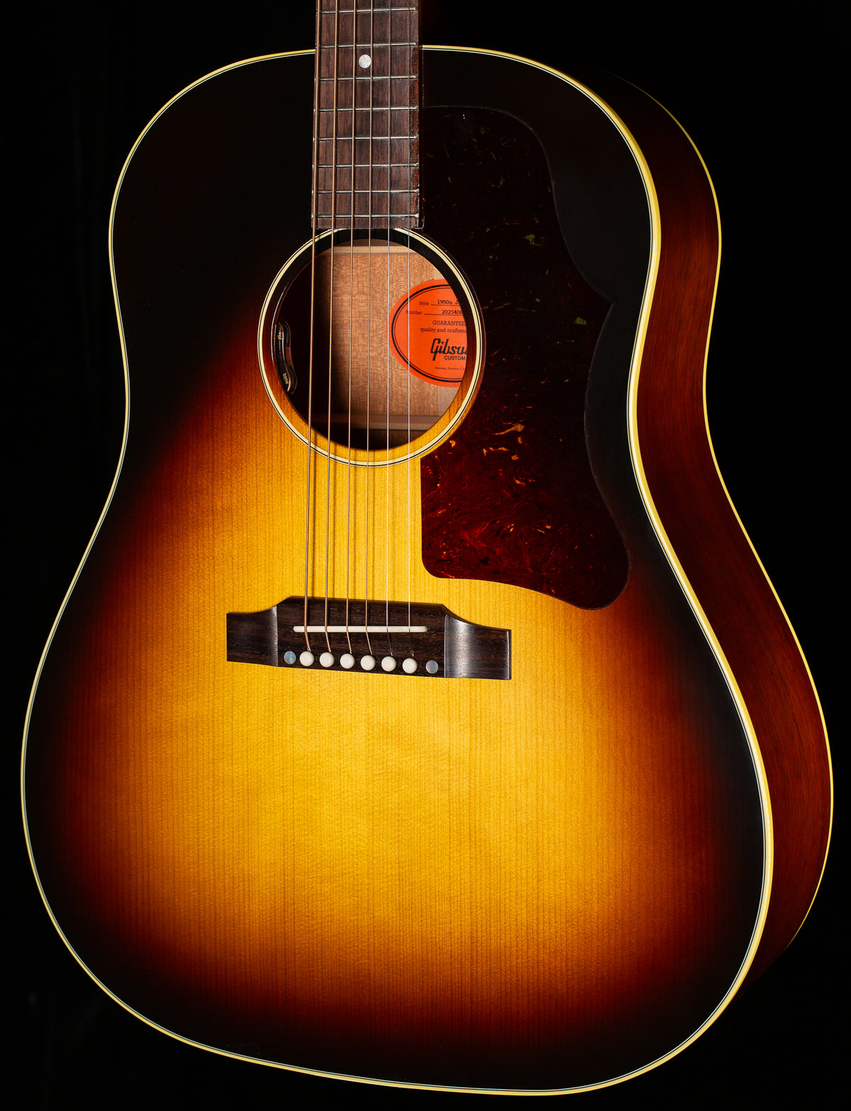 Gibson Custom Shop Willcutt Exclusive 50's J-45 Vintage Sunburst Red Spruce (086)