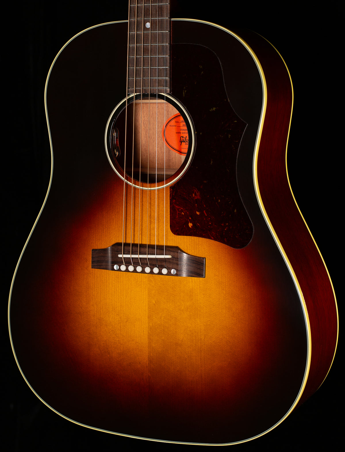 Gibson Custom Shop Willcutt Exclusive 50's J-45 Vintage Sunburst Red Spruce (160)