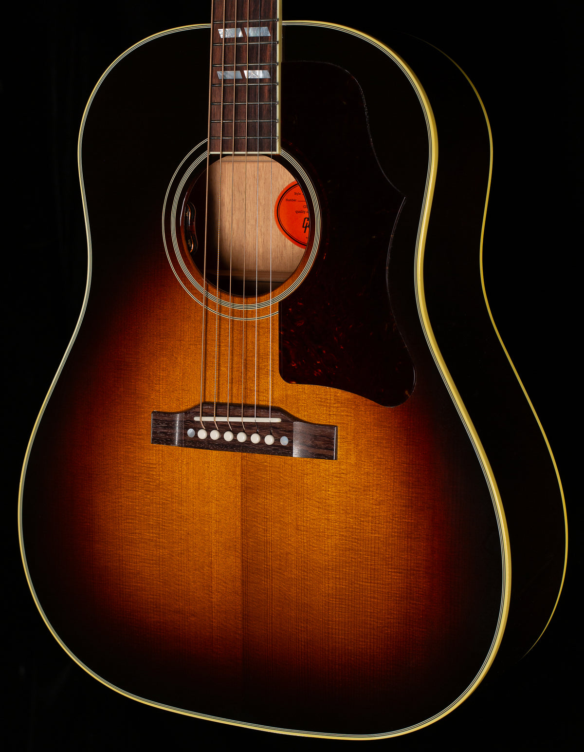 Gibson Custom Shop Willcutt Exclusive Southern Jumbo Original Vintage Sunburst Thermally Aged Red Spruce (154)