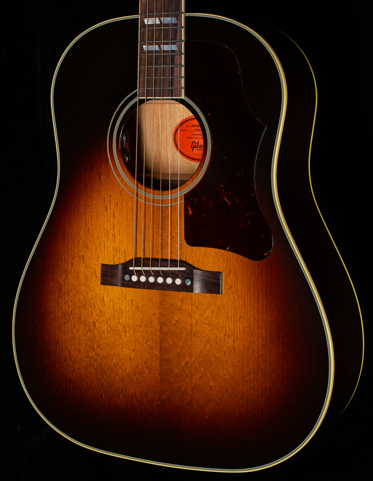 Gibson Custom Shop Willcutt Exclusive Southern Jumbo Original Vintage Sunburst Thermally Aged Red Spruce (158)
