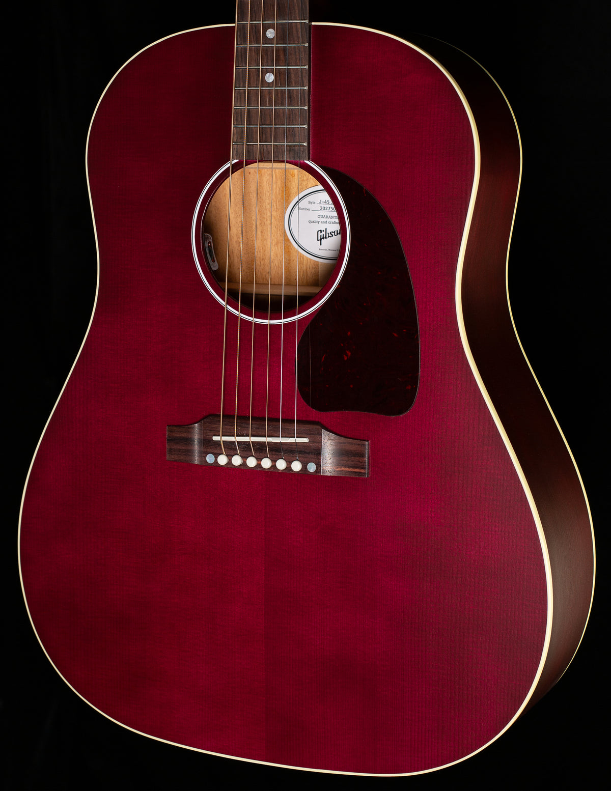Gibson J-45 Special Satin Wine Red (097)