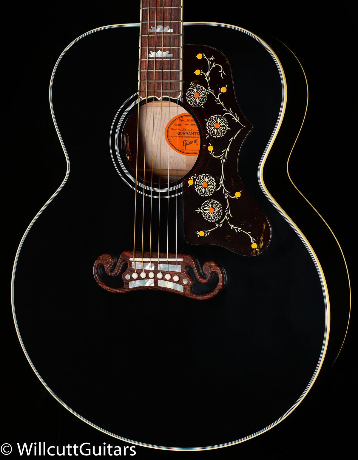 Gibson Custom Shop SJ-200 Original Willcutt Exclusive Red Spruce Ebony (106)