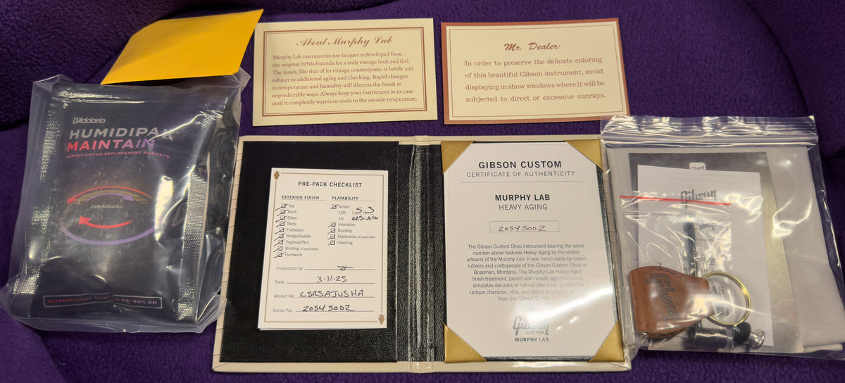 Gibson Custom Shop 1936 Advanced Jumbo Murphy Lab Heavy Aged Vintage Sunburst (002)