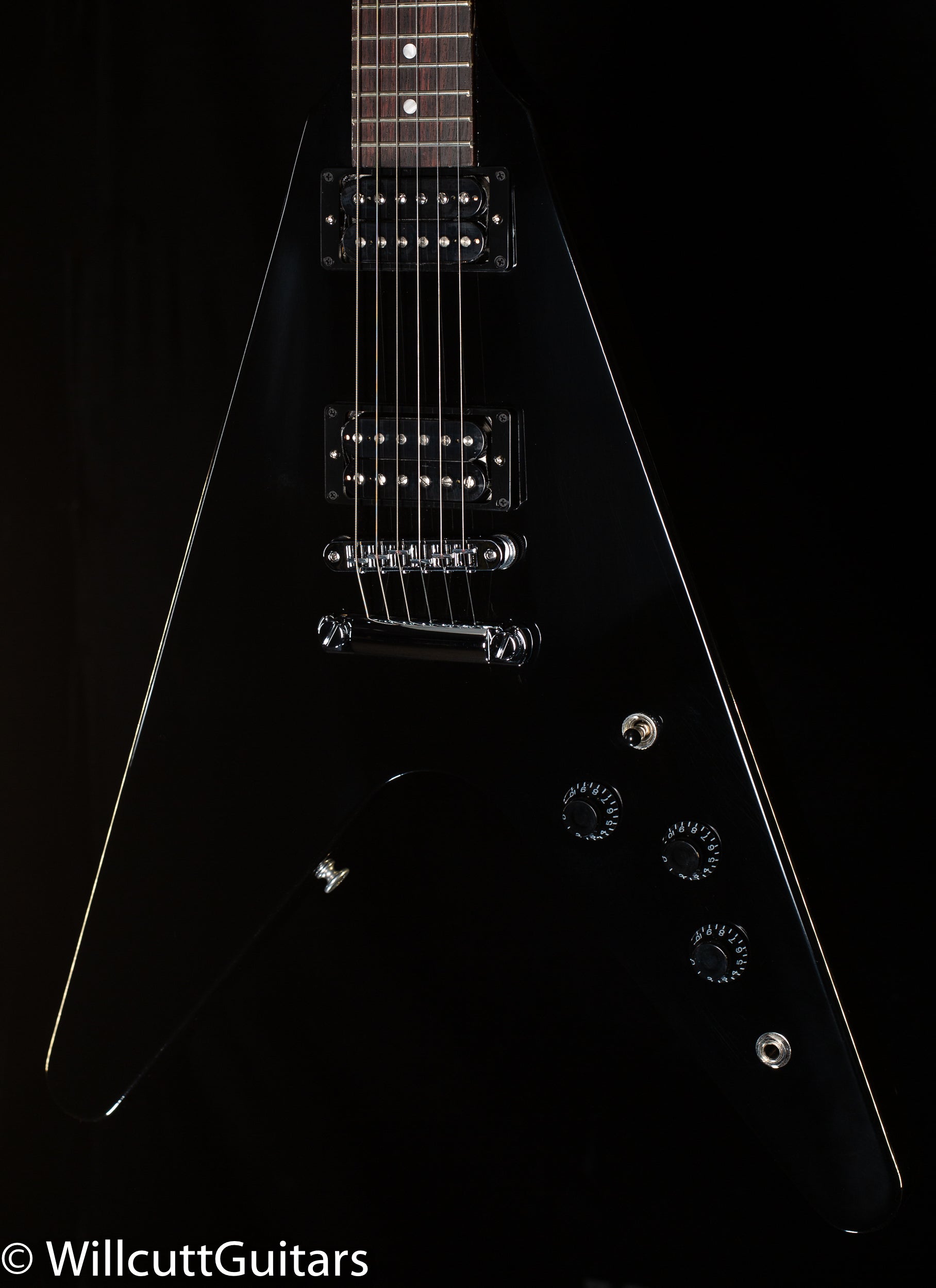 Gibson 80s Flying V Ebony (127) - Willcutt Guitars Gibson 80s Flying V Ebony (127) - Willcutt Guitars
