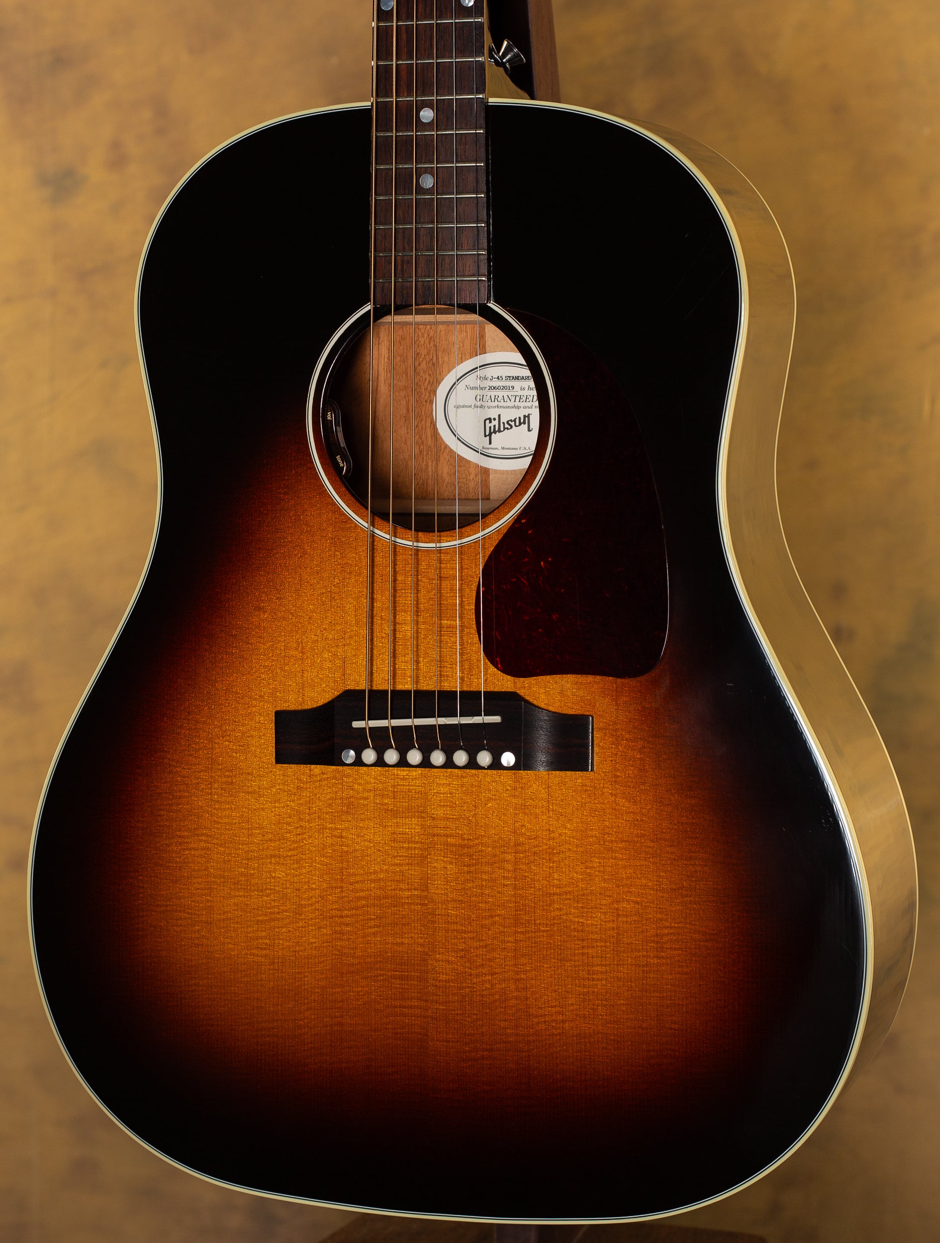 2020 Gibson J-45 Standard Vintage Sunburst - Willcutt Guitars